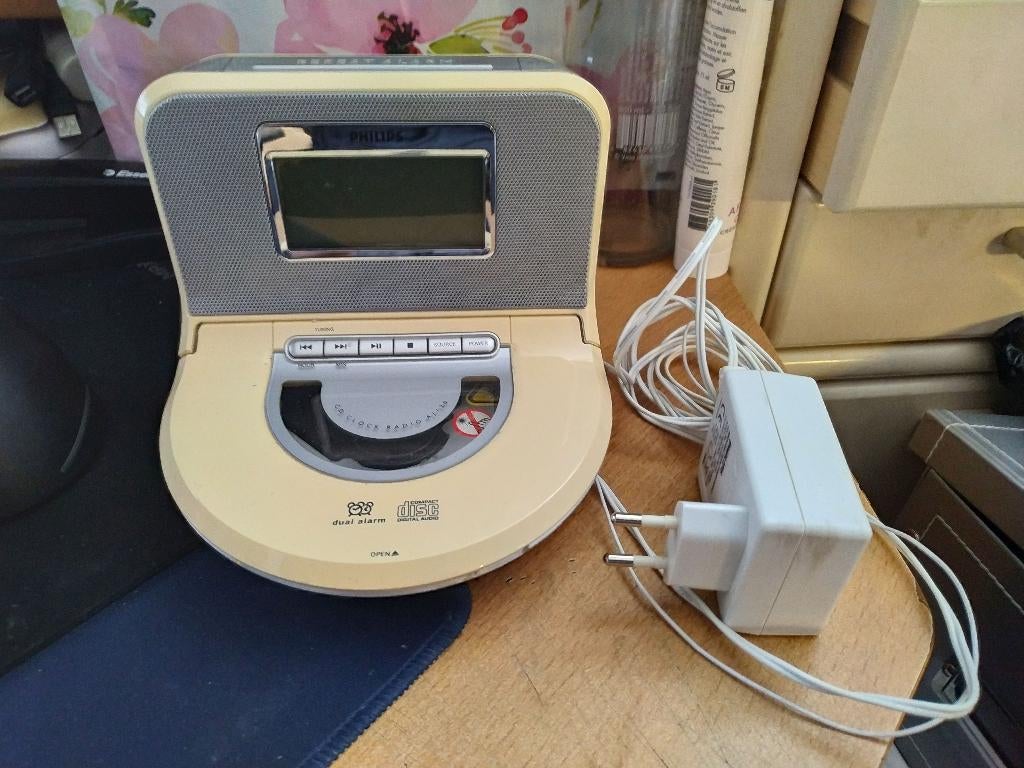 Philips AJ130/12 Digitaal klokradio met CD speler, Ophalen of Verzenden, Gebruikt, Tuner of Radio, Philips