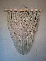 Nieuwe handgemaakte macrame wandkleed saliegroen, Ophalen of Verzenden, Nieuw