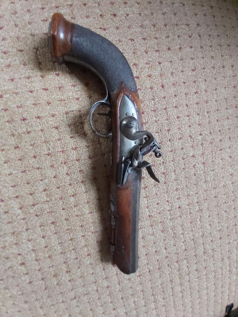Antiek vuursteen pistool, Ophalen of Verzenden