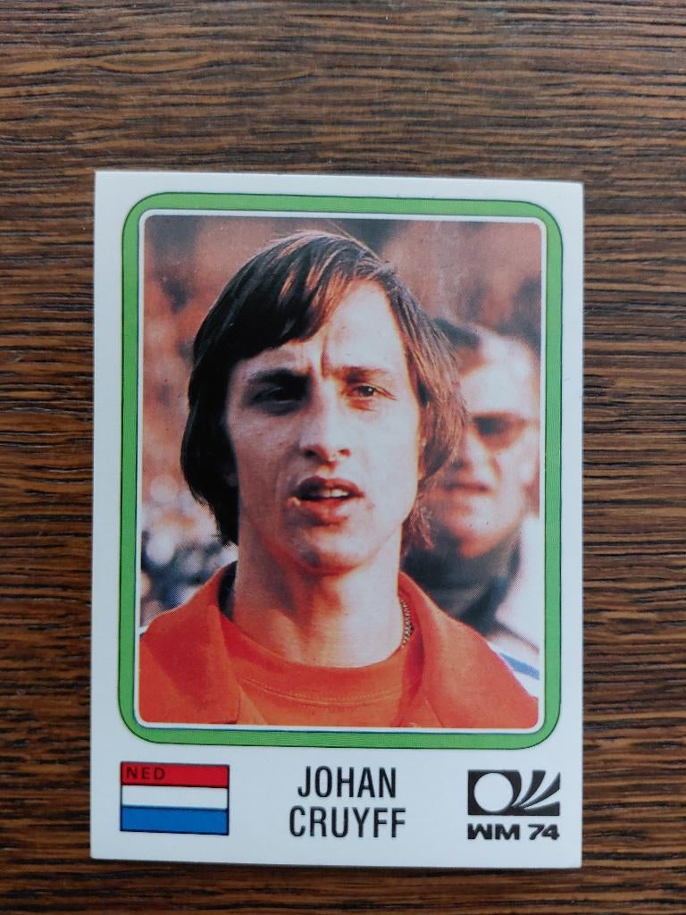 Voetbalplaatje Johan Cruijff 1974, Ophalen of Verzenden, Nieuw, Plaatje