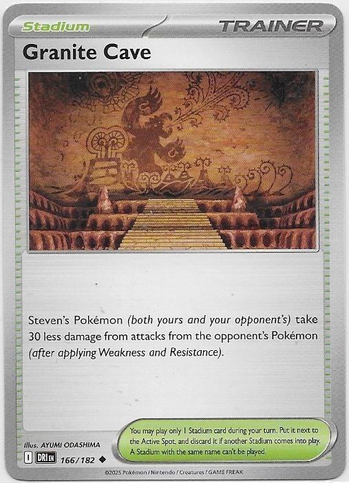 Destined Rivals,  Granite Cave [uncommon] 166/182, Hobby en Vrije tijd, Verzamelkaartspellen | Pokémon, Nieuw, Losse kaart, Verzenden