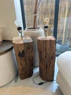 HK Living Houten standaard (lampen) - Rustieke sfeermaker, Ophalen, Japandi, 50 tot 75 cm, Zo goed als nieuw