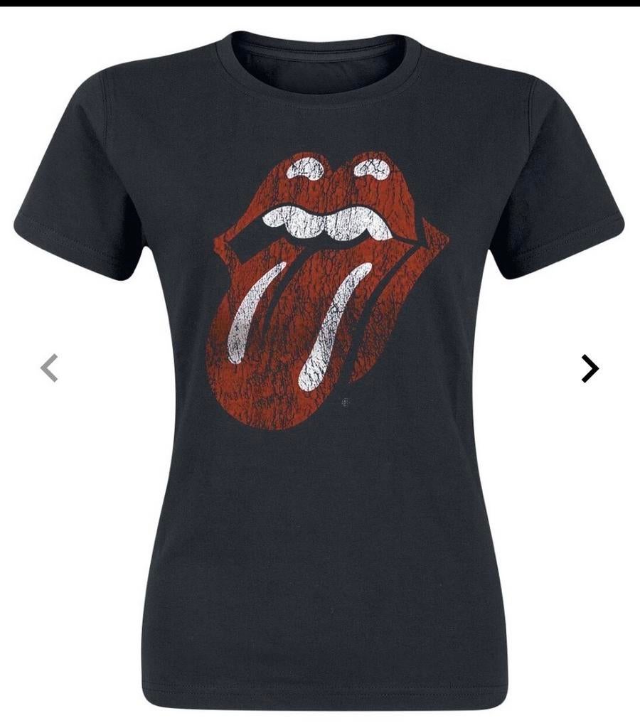 Nieuw Gildan Softstyle T-shirt The Rolling Stones logo maatS, Kleding | Dames, T-shirts, Maat 38/40 (M), Zwart, Nieuw, Ophalen of Verzenden
