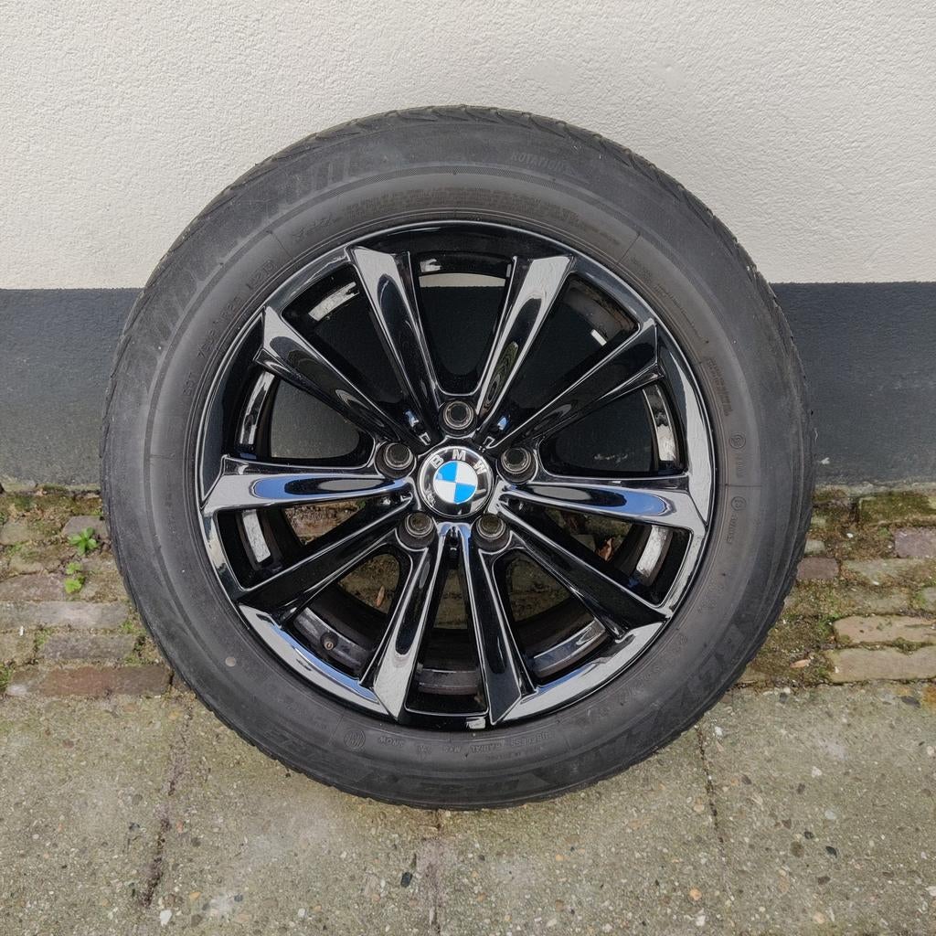 Velgen BMW met band, Gebruikt, Banden en Velgen, 17 inch, Winterbanden