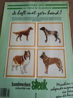 Borduurpatroon van 4 honden, oa collie, Ophalen of Verzenden, Zo goed als nieuw, Handborduren, Patroon