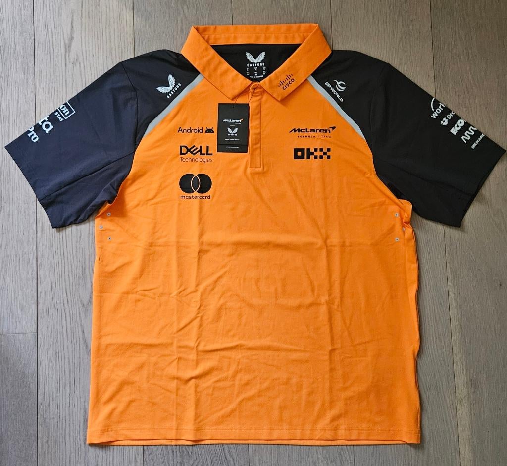 McLaren polo Castore F1 maat XL, Castore, Overige typen, Maat 56/58 (XL), Oranje