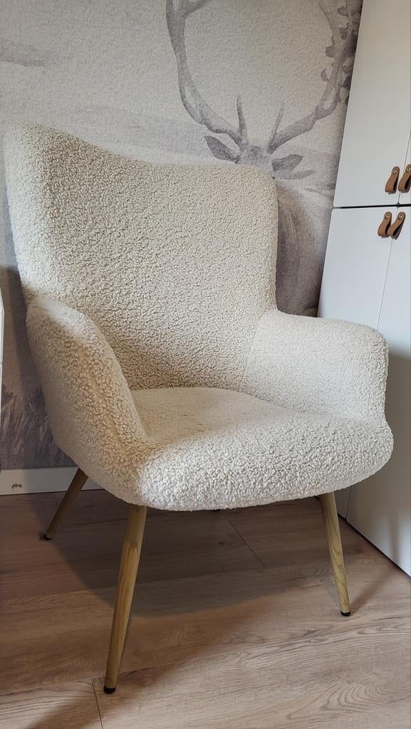 Fauteuil met teddy stof, Huis en Inrichting, Fauteuils, Ophalen