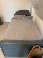 Woood Dennis bed 90 x 200 cm donkergrijs, Huis en Inrichting, Slaapkamer | Bedden, Gebruikt, Eenpersoons, Ophalen of Verzenden