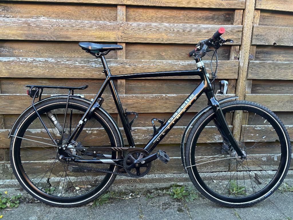 Beltdrive Gazelle Ultimate S8 Gates beltdrive maat 61 cm, Ophalen, Zo goed als nieuw, 57 tot 61 cm, Schijfrem