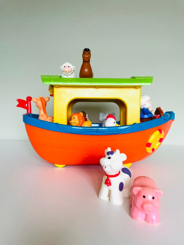 Kiddieland | Ark van Noach, speelgoed boot dieren + geluiden, Ophalen of Verzenden, Gebruikt