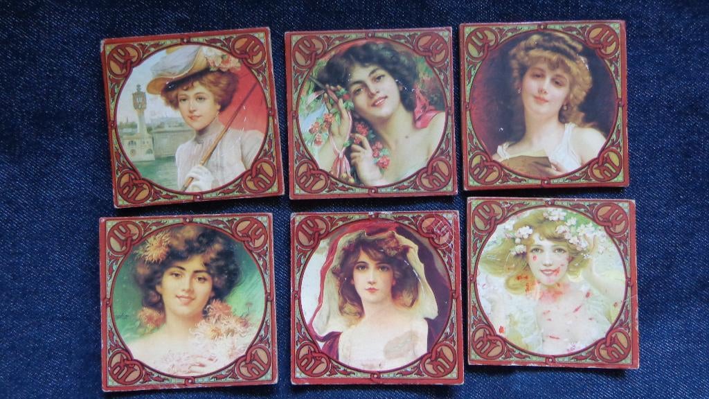 Vintage onderzetters, Ophalen, Glas of Kopje