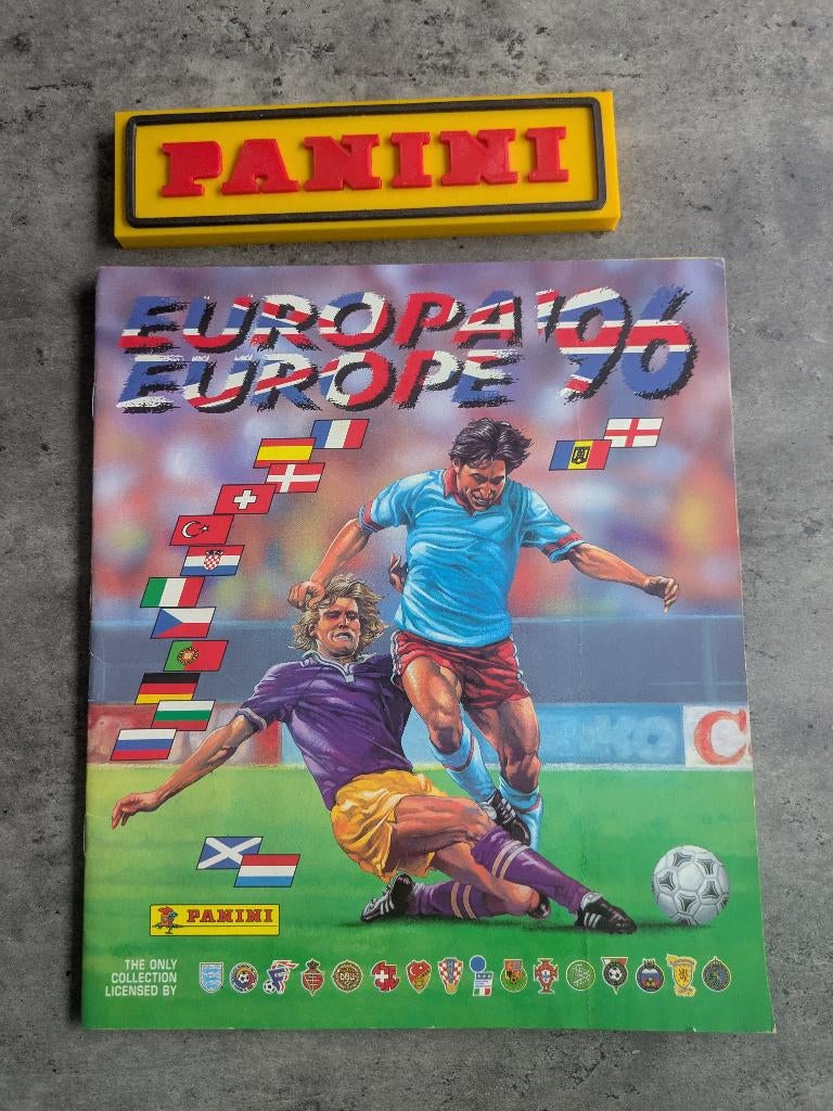 PANINI VOETBAL ALBUM EURO 96 EK 1996 VOLLEDIG, Verzenden, Zo goed als nieuw, Meerdere stickers
