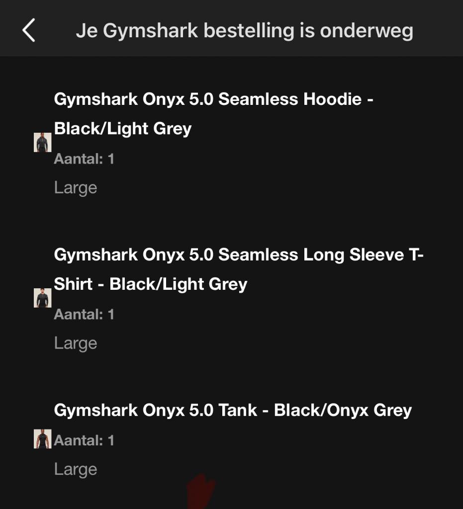 Gymshark Onyx 5.0 Drop – Nieuw in verpakking – Maat L, Maat 52/54 (L), Fitness, Nieuw, Ophalen of Verzenden