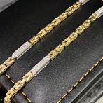 14k gouden koningsketting prachtige ketting schakel, Sieraden, Tassen en Uiterlijk, Kettingen, Ophalen of Verzenden, Zo goed als nieuw