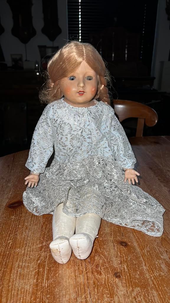 Antieke Schildpad pop., Ophalen of Verzenden, Zo goed als nieuw, Pop