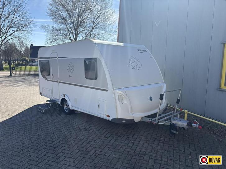 Knaus Sport 450 FU Mover, voortent, fietsenr, Caravans en Kamperen, Caravans, Bedrijf, tot en met 4, 1000 - 1250 kg, Rondzit, Knaus