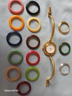 Gucci bezel 11/12 vintage horloge met 14 bezels, Overige merken, Gebruikt, Polshorloge, Ophalen of Verzenden