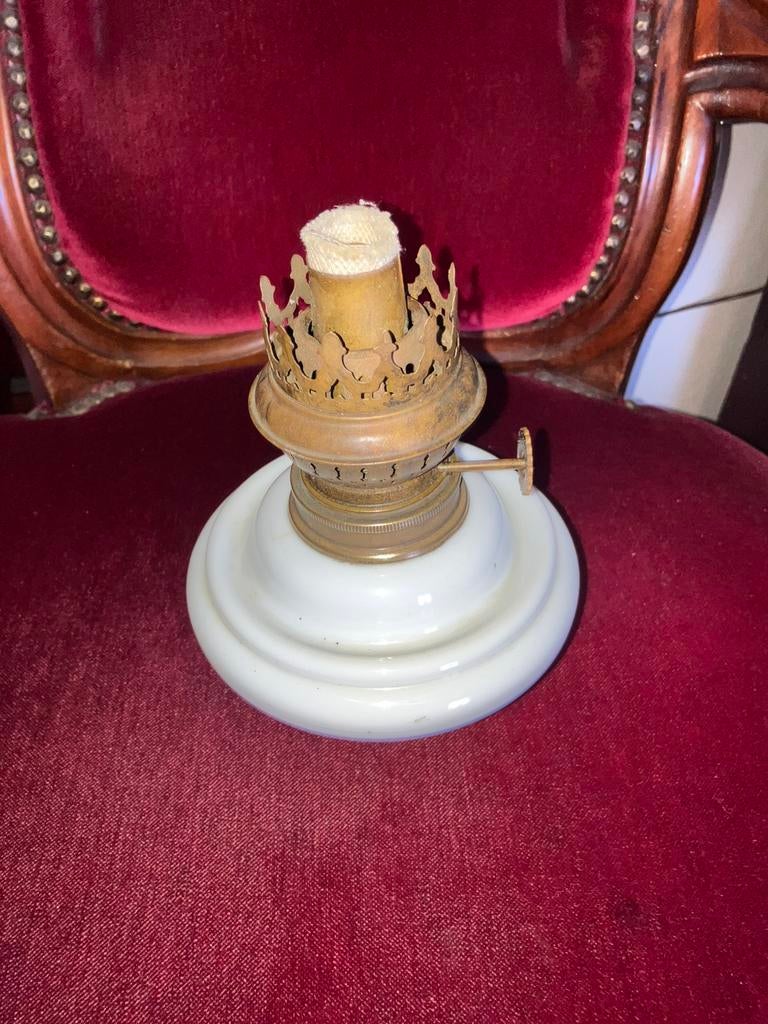 Opaline oliepot - olielamp., Ophalen of Verzenden