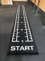 Fitnessmat met start en finish markering + sled, Ophalen of Verzenden, Gebruikt, Fitnessmat