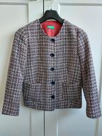 Dames Colbertjas United Colors of Benetton Rood Wit Blauw, Maat 38/40 (M), Blauw, Ophalen of Verzenden, Zo goed als nieuw