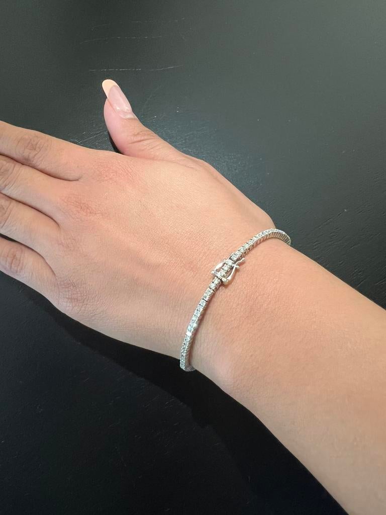 Gouden armband, diamanten armband, Wit, Nieuw, Ophalen of Verzenden, Met edelsteen