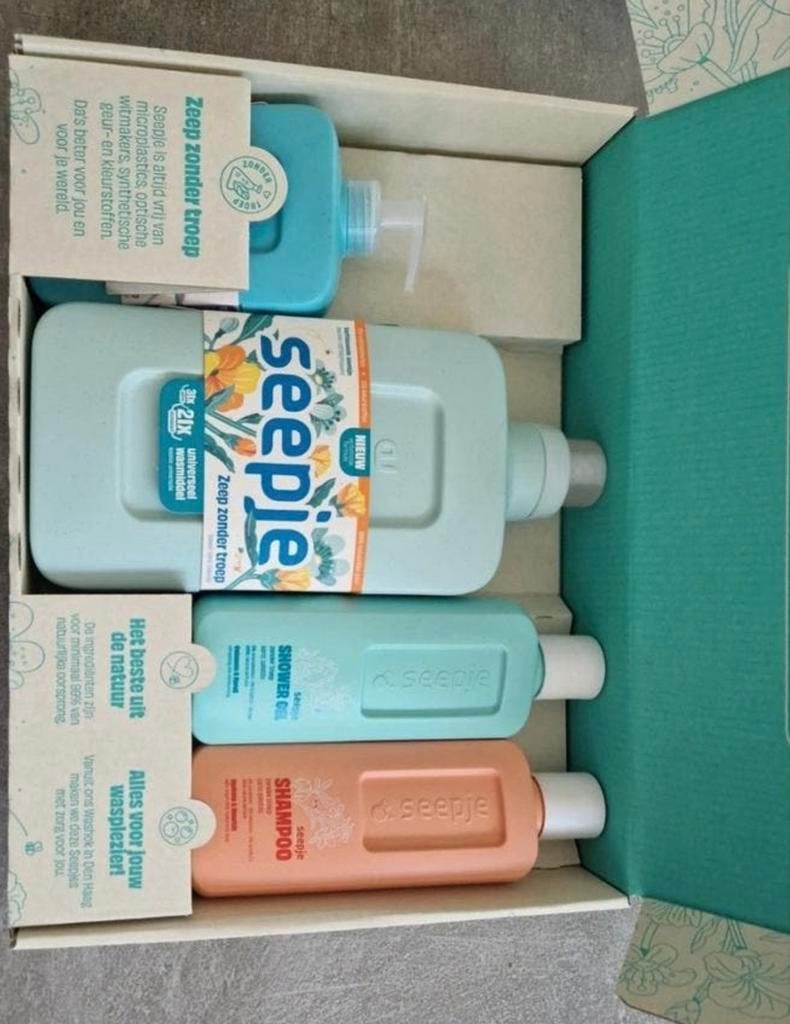 Seepje Cadeaudoos: Handzeep, Wasmiddel, Douchegel, Shampoo, Sieraden, Tassen en Uiterlijk, Ophalen of Verzenden, Nieuw, Overige typen