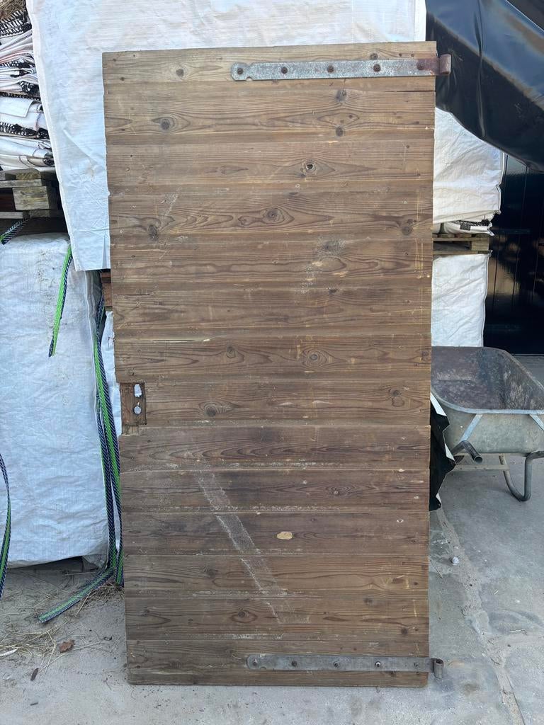 Poortdeur, schuttingdeur, houten deur voor tuin, Tuin en Terras, Tuinpoorten, Ophalen, Gebruikt, Minder dan 100 cm, Draaipoort