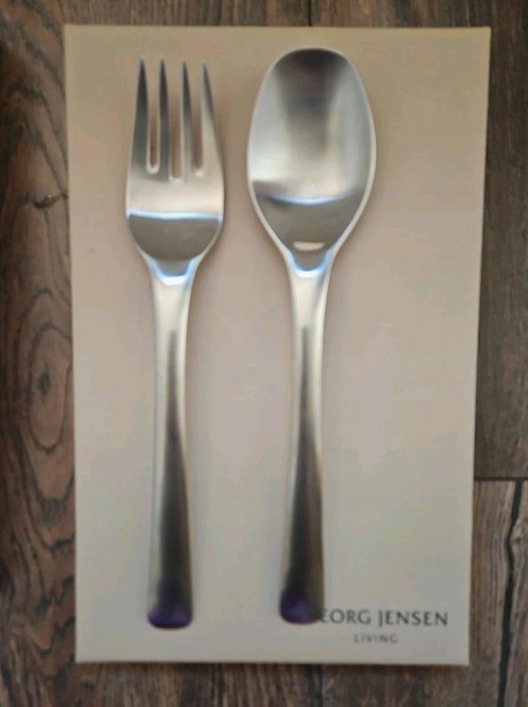 Georg Jensen Maria serveerbestek / saladebestek, Ophalen of Verzenden, Nieuw, Rvs of Chroom, Bestekset