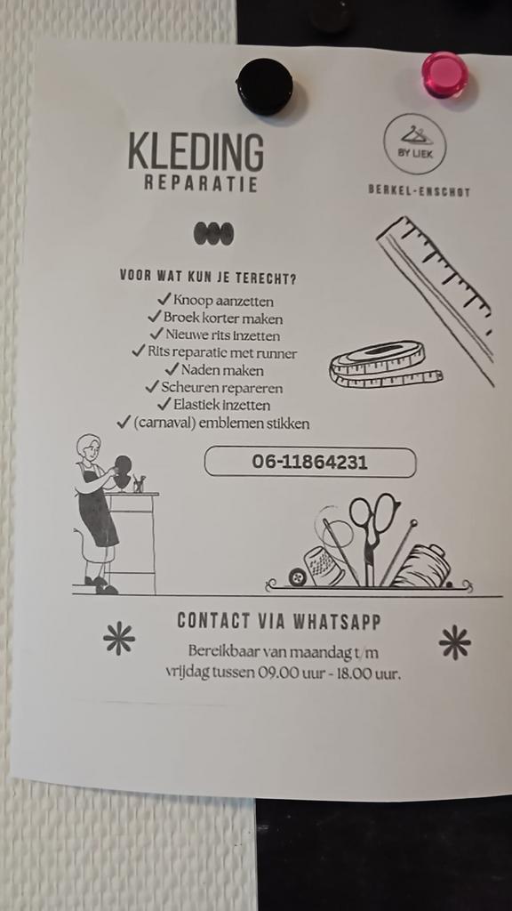 Kleding reparatie, Ophalen of Verzenden, Rits of Sluiting