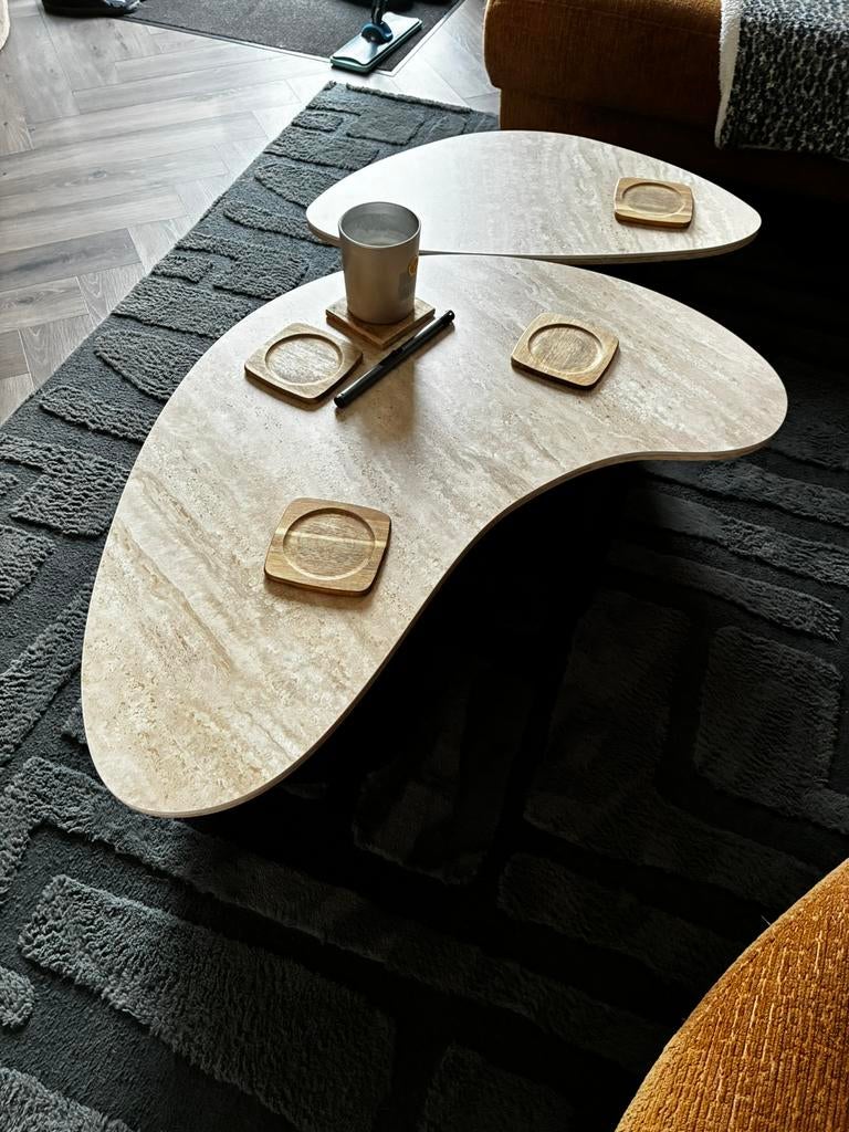 Nieuwe Set salontafels organisch, Ophalen, Zo goed als nieuw, Klassieke of Spaanse gitaar