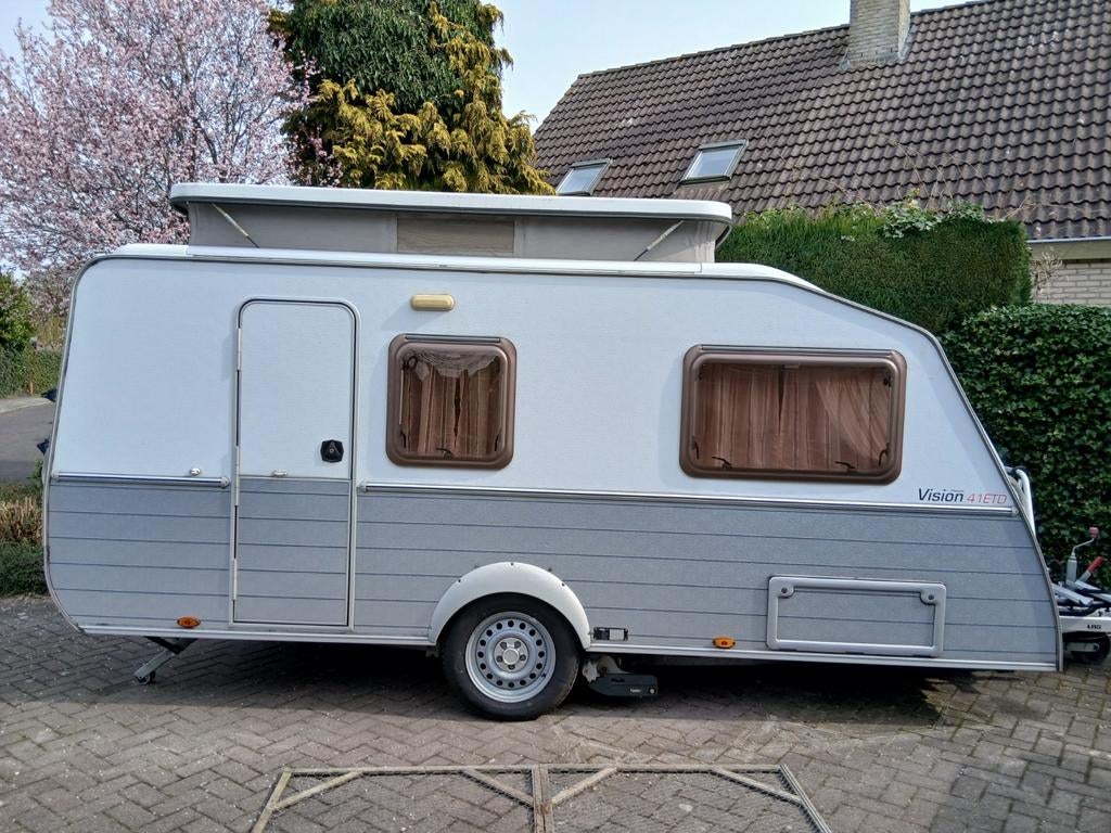 Kip Vision 41 ETD. Super mooie caravan, Gascomfoor, Kip, Tot en met 2, Treinzit