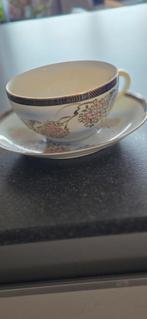 Dun porseleinen Japanse kop en schotel - Hiroma, Ophalen