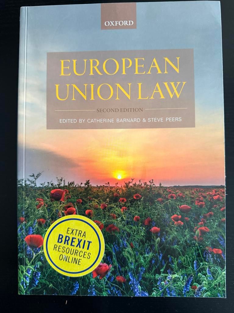 European Union Law - Zo goed als nieuw studieboek, Boeken, Studieboeken en Cursussen, Ophalen of Verzenden, Gamma, Zo goed als nieuw