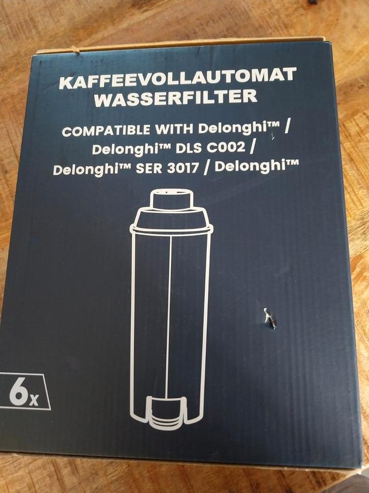 Waterfilter voor De'Longhi koffiemachines (6 stuks), Witgoed en Apparatuur, Waterontharders, Nieuw, Waterontharder met zout, Ophalen of Verzenden
