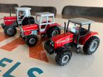 Trio Massey Ferguson trekkers Ertl Siku, Ophalen of Verzenden, Zo goed als nieuw, Tractor of Landbouw, SIKU