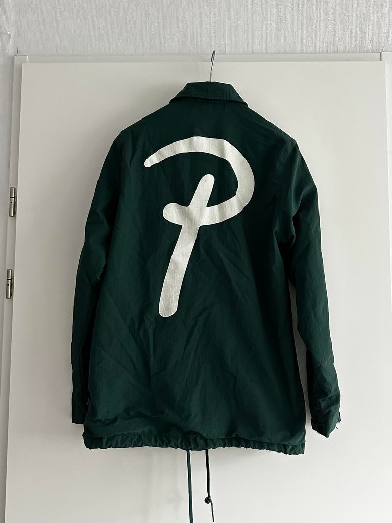 Patta Nylon Logo Coach Jacket Pine Green - Maat M, Kleding | Heren, Jassen | Zomer, Zo goed als nieuw, Ophalen of Verzenden