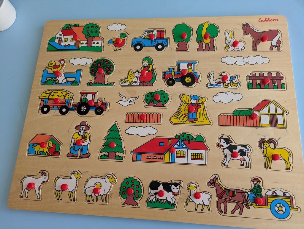 Houten legpuzzel boerderij, Ophalen of Verzenden