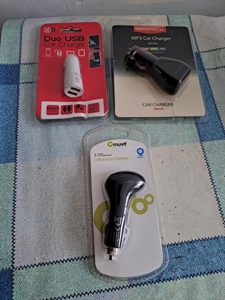 3 Nieuwe auto oplader!, Ophalen of Verzenden, Nieuw