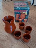Sangria / Drinkwaterset - Terracotta Kannen en Bekers, Overige typen, Nieuw, Ophalen of Verzenden, Effen