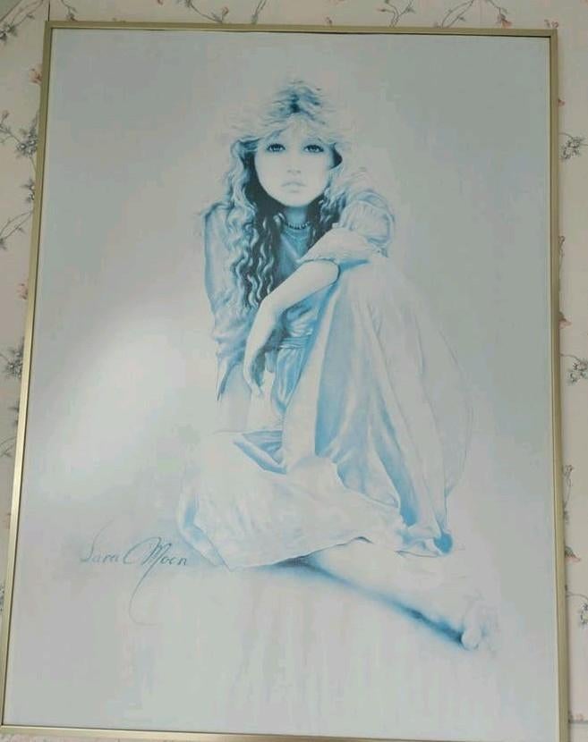 Vintage Sara Moon poster met lijst, 60x80 cm, Ophalen of Verzenden