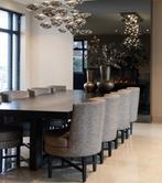 Keijser & Co Loft eettafel donderbruin, Ophalen, Gebruikt, 100 tot 150 cm, 200 cm of meer