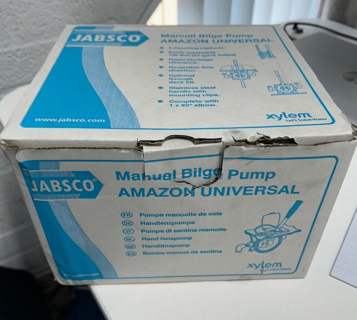 Jabsco Handlenspomp Amazon Universeel, Watersport en Boten, Accessoires en Onderhoud, Zo goed als nieuw, Motor en Techniek, Ophalen of Verzenden