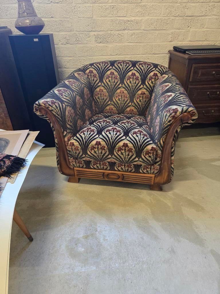 Art deco zeteltje, Ophalen, Gebruikt, Eenpersoons, Art deco