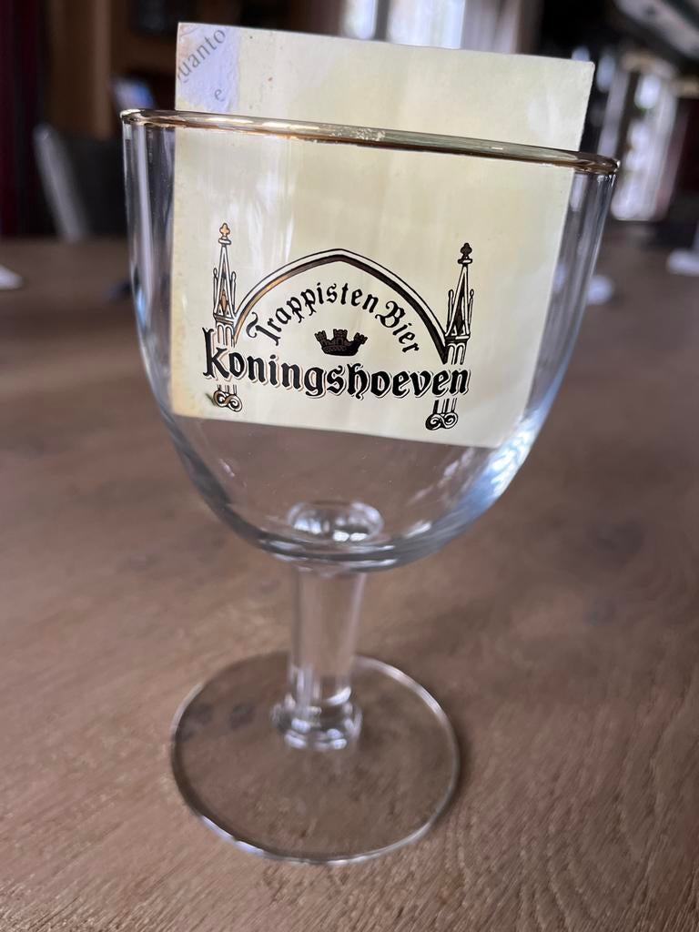 La Trappe Koningshoeven Trappistenbier Glas, Verzamelen, Biermerken, Ophalen, Zo goed als nieuw, Glas of Glazen, La Trappe
