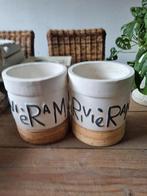 Riviera maison bloempotten maat L, Tuin en Terras, Bloempotten, Rond, Ophalen of Verzenden, Aardewerk, Minder dan 40 cm