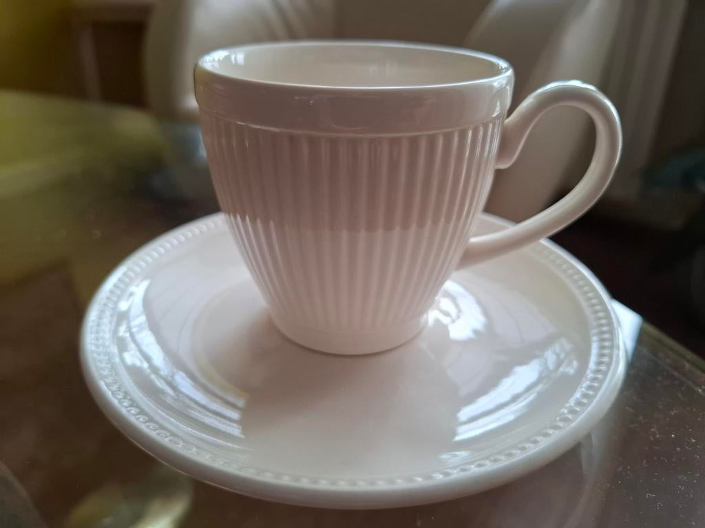 8 x Windsor wedgwood kopjes met schotels, Huis en Inrichting, Keuken | Servies, Ophalen of Verzenden, Zo goed als nieuw, Wedgwood