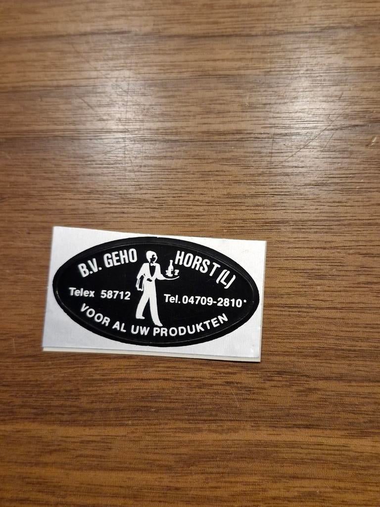 6973 B.V. GEHO HORST (L) sticker, Verzamelen, Ophalen of Verzenden