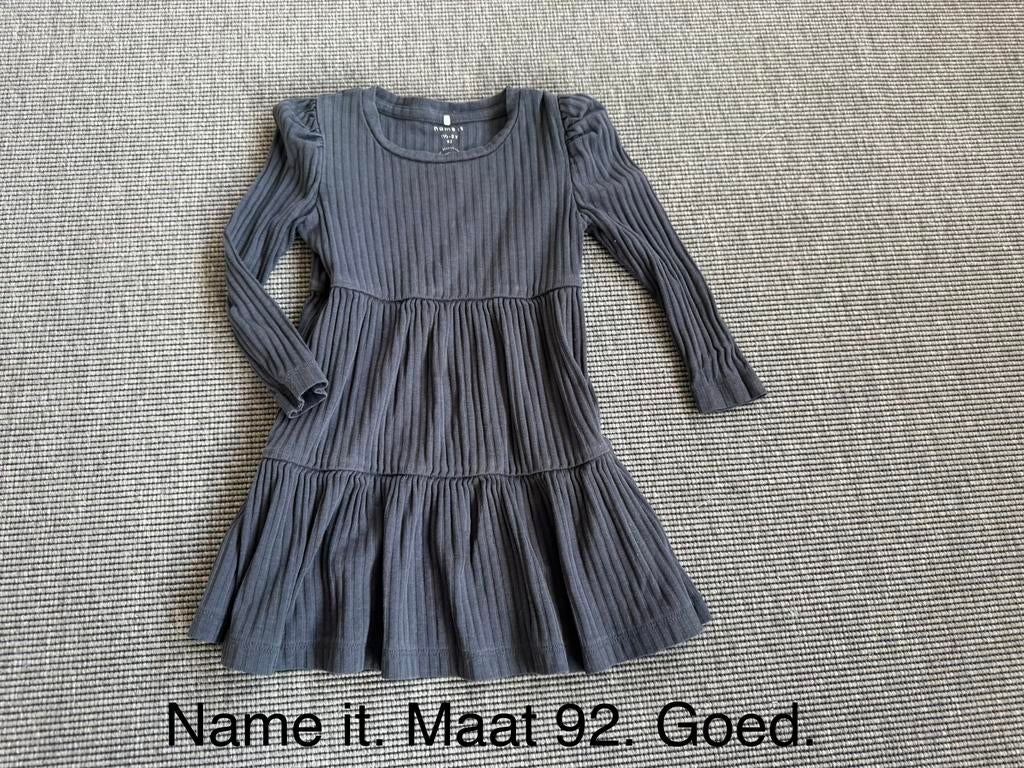 Name It rib jurk maat 92, Kinderen en Baby's, Kinderkleding | Maat 92, Ophalen of Verzenden, Gebruikt, Meisje, Jurk of Rok