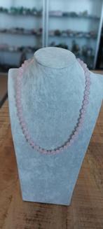 Rozenkwarts collier, Sieraden, Tassen en Uiterlijk, Kettingen, Nieuw, Ophalen of Verzenden, Steen of Mineraal, Roze