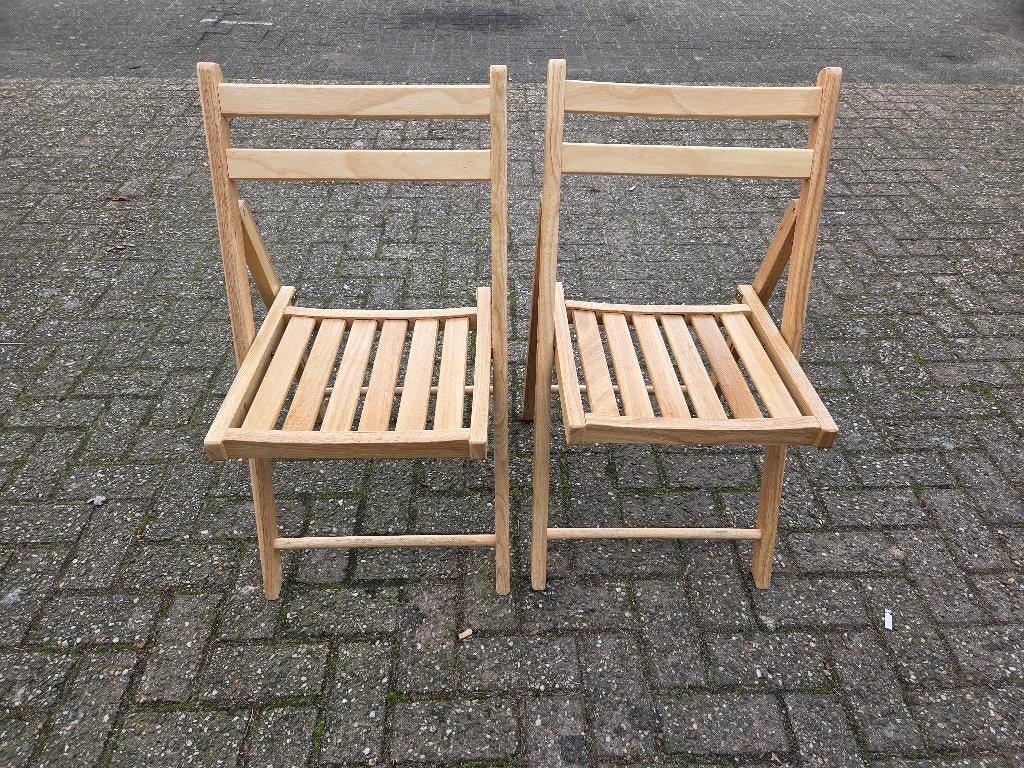 Nieuwe houten klapstoelen, Ophalen of Verzenden, Nieuw, Bruin, Vijf, Zes of meer stoelen
